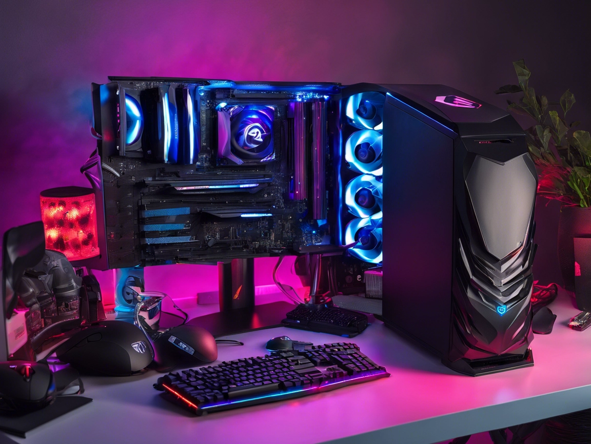 STGAubron Prebuilt Gaming PC Desktop, AMD Radeon RX 550 4G GDDR5, Intel Core I5 3.3Ghz up to 3.7Ghz, 16G Ram, 512G SSD, WiFi, BT 5.0, RGB Fan x 3, RGB Keyboard & Mouse, RGB Mouse Pad, W10H64